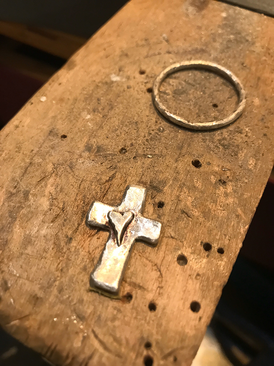 jewelry heart with cross